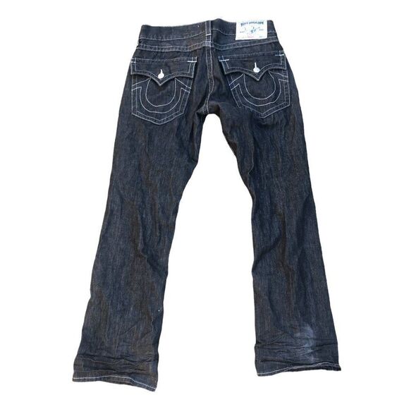 TRUE Religion Jeans Size 33 STRAIGHT Gray - Picture 3 of 9
